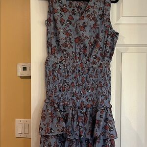 Current Air Blue and Red Floral Dress